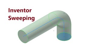 Autodesk Inventor  Grundlagen  Sweeping  Tutorial  Deutsch  003 [upl. by Ainniz918]