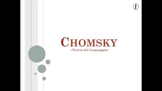 Concorso Docenti 2019  Chomsky Teoria del Linguaggio [upl. by Gottuard]