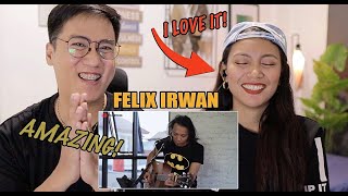 WHEN WE WERE YOUNG ADELE  LYRIC  FELIX IRWAN COVER  REACTION [upl. by Sanoy13]