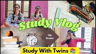 Saturday Study Vlog of Twins 📚✍🏻 productivestudyroutine studyvlogtamil studyroutine [upl. by Etnaed]