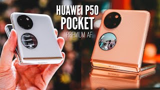 HUAWEI P50 Pocket HandsOn OMG Its PREMIUM AF [upl. by Aihsyak230]