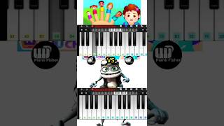 The Finger Family Song Vs Crazy Frog Axel F Song  Easy Piano Tutorial shorts [upl. by Macri]