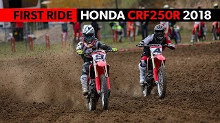 Test Honda CRF250R 2018  First Ride [upl. by Obadias757]