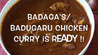 BADAGAS CHICKEN CURRY  BADUGARU KOI UDHAKKA [upl. by Ynelram]