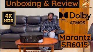 Marantz SR6015 92 Dolby Atmos AV Receiver Unboxing and Review In Tamil [upl. by Aicirtal138]