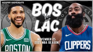 Boston Celtics vs LA Clippers Full Game Highlights  Nov 25  2025 NBA Season [upl. by Darb]