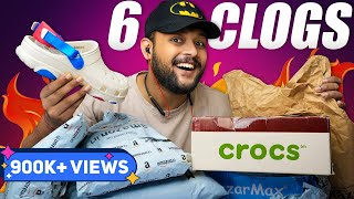 6 BEST CROCSCLOGSSLIDERS FOR MEN 🔥 Amazon Footwear Haul Review 2023  ONE CHANCE [upl. by Aihseket]