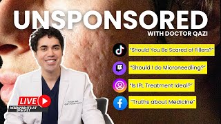 Dr Qazi discusses Fillers Microneedling Medicine  Dr Qazi Unsponsored Live  1112024 [upl. by Retsehc73]