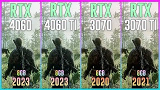 RTX 4060 vs RTX 4060 TI vs RTX 3070 vs RTX 3070 TI  Test in 15 Games [upl. by Ayiotal8]