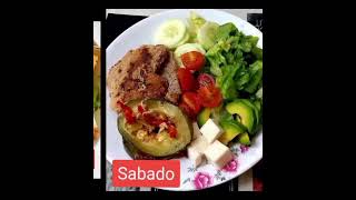 ALMUERZO para DIABÉTICOS 😋 RICO Y FÁCIL diabetes​ recetassaludables​ diabeticos​ recetas​ [upl. by Gneh]