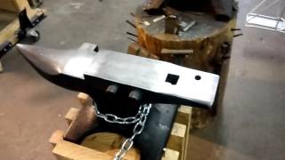 Anvil Comparison  RR track anvil NC Tool Co Anvil Texas Farrier Supply anvil [upl. by Adnomal478]