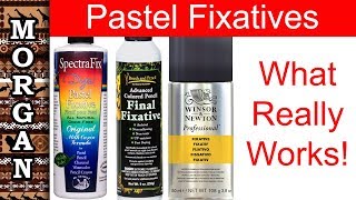 PASTEL FIXATIVE Spray review  soft pastel  pastel pencil wildlifeartjm [upl. by Enedan]