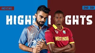 India vs West Indies 2nd ODI 2018 Full Highlights [upl. by Philpot162]