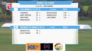 Bredbury St Marks CC 1st XI v Cholmondeley CC 1st XI [upl. by Gilbertina]