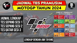 Jadwal Tes Pramusim Motogp 2024  Jadwal Tes Motogp Sepang 2024  Jadwal Motogp 2024 [upl. by Nnalyrehs600]