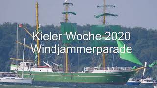 Windjammerparade zur Kieler Woche 2020 [upl. by Phillipe]