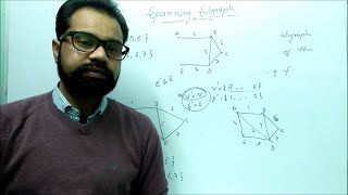 Spanning Subgraph  Graph Theory  By  Harendra Sharma [upl. by Annice969]