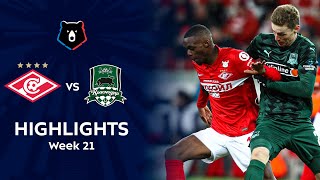 Highlights Spartak vs FC Krasnodar 12  RPL 202122 [upl. by Etom]