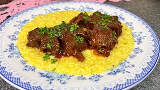 Osso Buco cu Risotto alla Milanese rasolul de vita cu orez este un deliciu in doar 3 minute inveti [upl. by Buddie197]