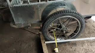 Tutorialhow to mounting tricycletricycle cargos side wheel w wheel alignment and measurement [upl. by Nortal]