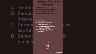 Differentiële diagnose Cardiologie 3 geneeskunde dokter hart myocardinfarct hartaanval STEMI [upl. by Estevan]