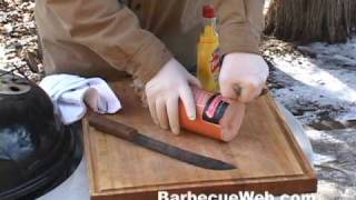 How to BBQ Hickory Smoked Bologna  Recipe [upl. by Thurman]