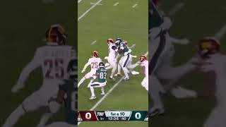 Jalen Hurts to AJ Brown Eagles moving down field for 25 yards 🦅🔥 Eagles vs Commanders Highlights [upl. by Nolla351]