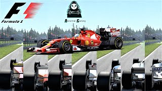 F1 2020 All Classic Formula Cars Top Speed Test at Monza [upl. by Demeter712]