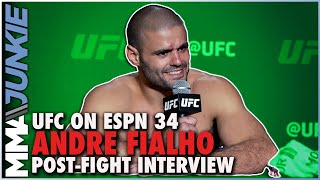 Andre Fialho wants to get losses back stay active and fight ASAP  UFC on ESPN 34 [upl. by Beetner239]