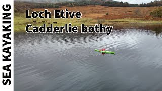 Bothy camping in Loch Etive Sea kayaking on Loch Etive to Cadderlie bothy [upl. by Odravde]