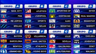 ASÍ quedaron DEFINIDOS los GRUPOS para la CHAMPIONS LEAGUE 20212022 [upl. by Hsina]