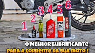 Os tipos de lubrificantes para a corrente da sua moto  qual o lubrificante ideal para a corrente [upl. by Wildon]