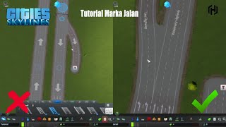 Tutorial Marka Jalan Toll  Cities skylines indonesia [upl. by Aham570]