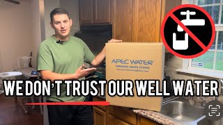 WE CAN FINALLY DRINK THE WATER  APEC Reverse Osmosis Water Filter Installation [upl. by Slater]