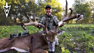 Monster 213” Iowa Buck With A Bow Owen’s Biggest Deer Ever hunting deerhunting [upl. by Ahtiek]