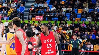 Corey Manigault China tour vs Australia 18pts 8rbs 3assists 0 TO in 26 mins [upl. by Lyall]