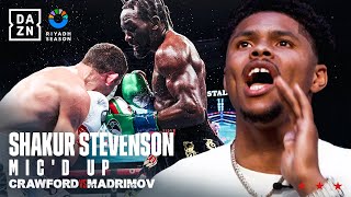 Shakur Stevenson Micd Up For Crawford vs Madrimov 🗣️ [upl. by Aneej]