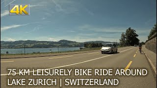 75 km leisurely bike ride around Lake Zurich [upl. by Trebliw]