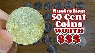 Australian 50c Coins To Look For Worth Money  2024 50c Coins [upl. by Iolenta568]