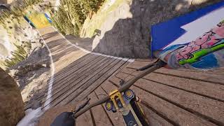 Riders Republic  No HUD First Person  Downhill quotRed Bull Hardlinequot Track [upl. by Annaehr]