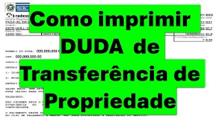 Como imprimir duda de transferência de propriedade do DetranRJ [upl. by Weidar198]