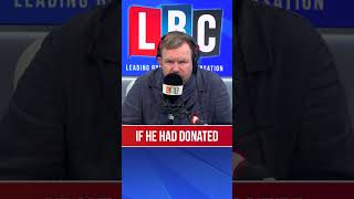 Why arent the Tories returning top donors money after racist remarks  James OBrien on LBC [upl. by Ditzel234]