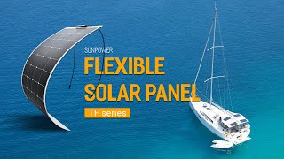 Sungold SunPower Flexible Solar Panel Marine TFS110W [upl. by Ripp]