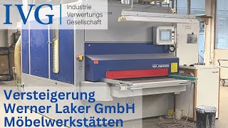 Versteigerung Werner Laker GmbH Möbelwerkstätten I VG [upl. by Anahs]