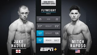 FREE FIGHT  Undefeated Jake Hadley Earns UFC Contract With Submission Win  DWCS Season 5 [upl. by Dleifyar250]