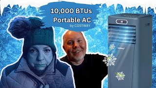 10000 BTUs Portable Air Conditioner  Costway  Unboxing and Demo [upl. by Ephram]