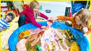 🌋Toy Trucks Make MASSiVE Volcano🌋 [upl. by Rosette401]