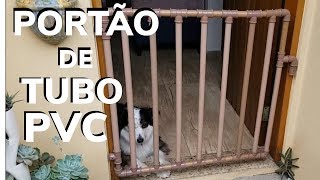 PORTÃO DE TUBO PVC  COMO FAZER PORTÃOZINHO OU CERCA CERCADO OU GRADE DE CANO PVC PIPE DOOR [upl. by Shirberg]