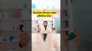 Derma Roller Sterilize Before using it pharmacist pharmacy dermaroller skincare [upl. by Jori580]