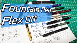 Which Flex Nib Is Best  Fountain Pen Comparison [upl. by Airol]